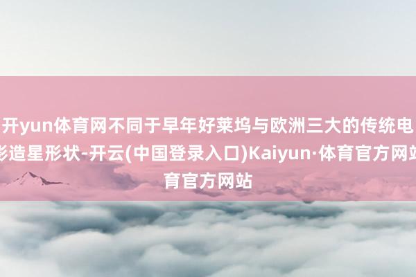 开yun体育网不同于早年好莱坞与欧洲三大的传统电影造星形状-开云(中国登录入口)Kaiyun·体育官方网站