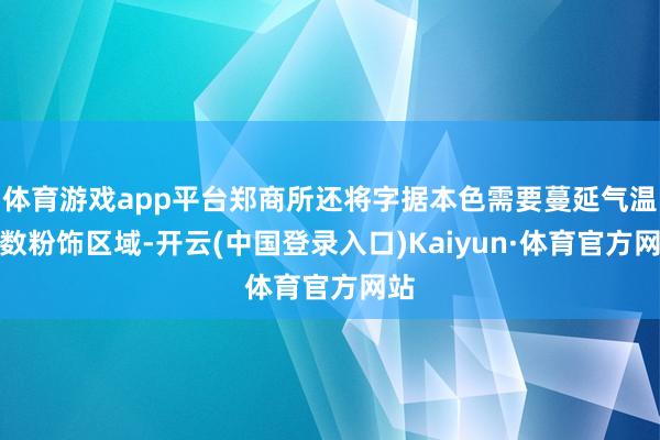 体育游戏app平台郑商所还将字据本色需要蔓延气温指数粉饰区域-开云(中国登录入口)Kaiyun·体育官方网站