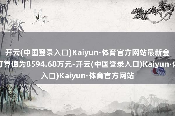 开云(中国登录入口)Kaiyun·体育官方网站最新金钱净值策划打算值为8594.68万元-开云(中国登录入口)Kaiyun·体育官方网站