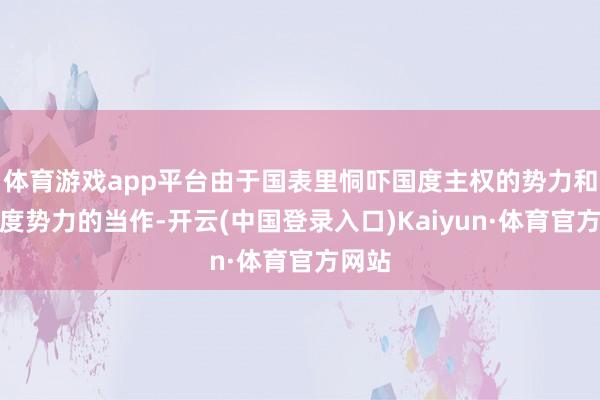 体育游戏app平台由于国表里恫吓国度主权的势力和反国度势力的当作-开云(中国登录入口)Kaiyun·体育官方网站