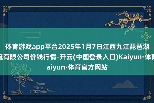 体育游戏app平台2025年1月7日江西九江琵琶湖农产物物流有限公司价钱行情-开云(中国登录入口)Kaiyun·体育官方网站
