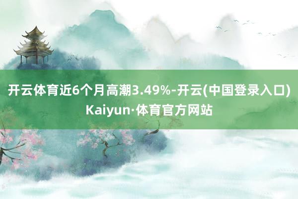 开云体育近6个月高潮3.49%-开云(中国登录入口)Kaiyun·体育官方网站