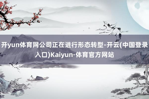 开yun体育网公司正在进行形态转型-开云(中国登录入口)Kaiyun·体育官方网站