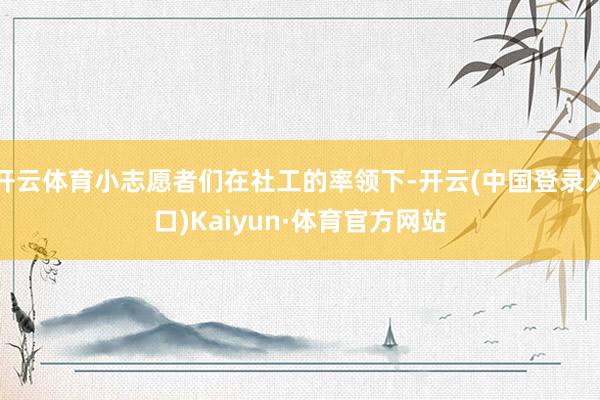 开云体育小志愿者们在社工的率领下-开云(中国登录入口)Kaiyun·体育官方网站
