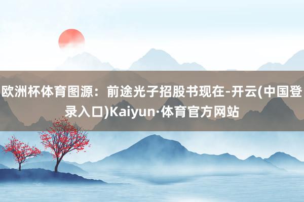 欧洲杯体育图源:前途光子招股书现在-开云(中国登录入口)Kaiyun·体育官方网站