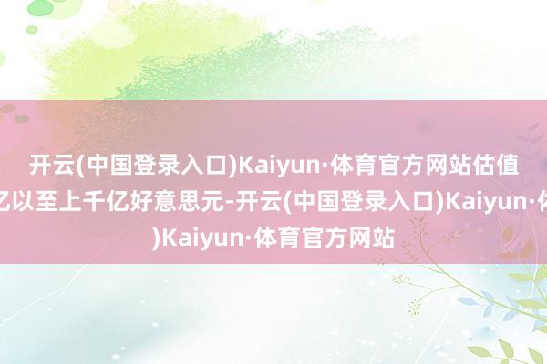 开云(中国登录入口)Kaiyun·体育官方网站估值都达到数百亿以至上千亿好意思元-开云(中国登录入口)Kaiyun·体育官方网站